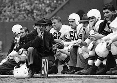 otto graham with paul brown sideline